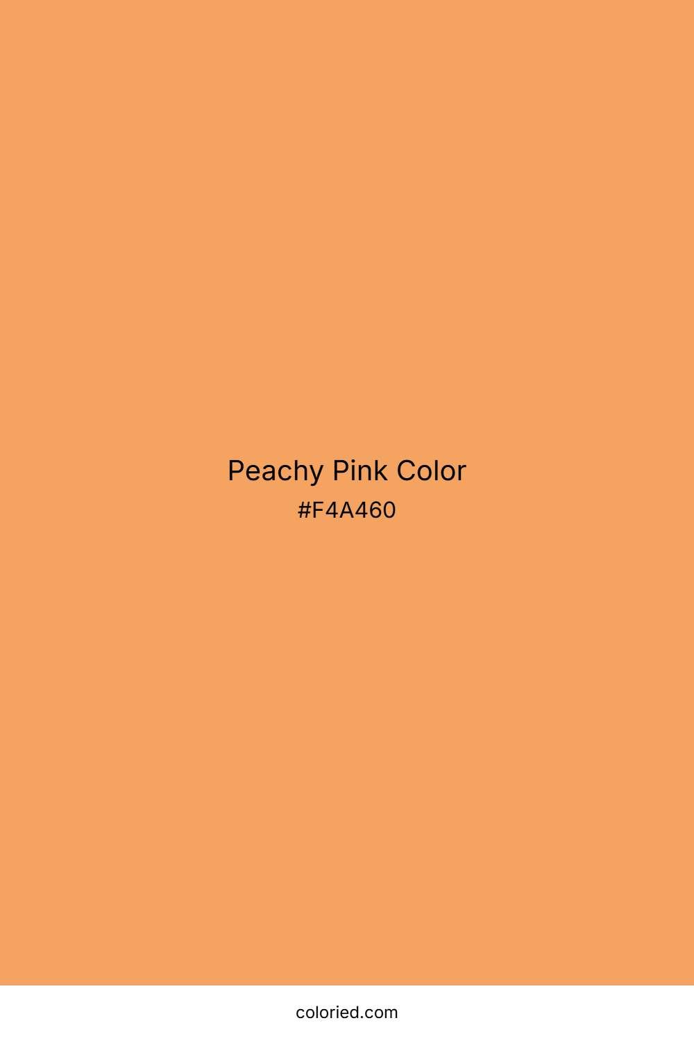 Peachy Pink Color