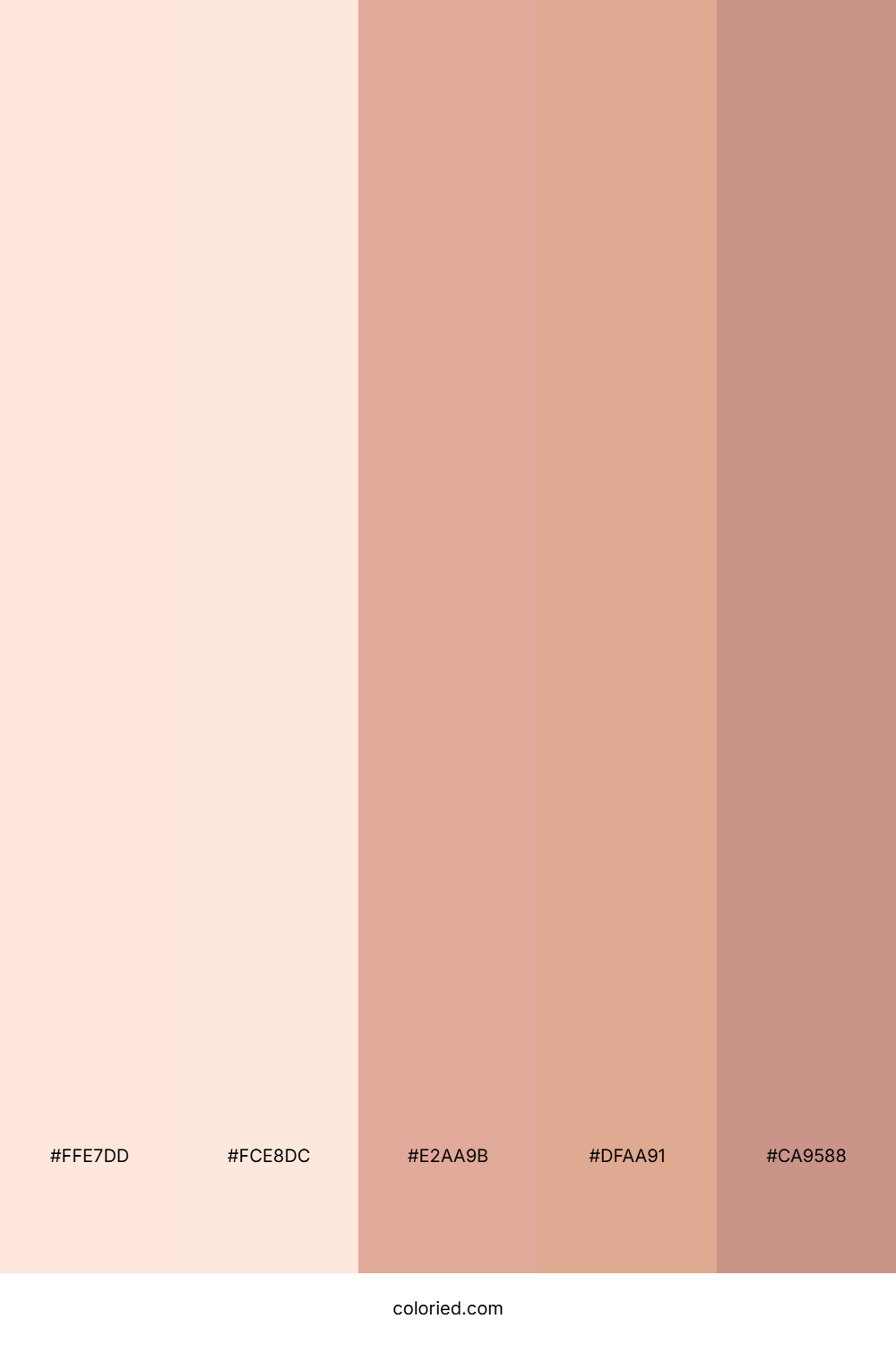 Peachy Soft Sunset Color Palette