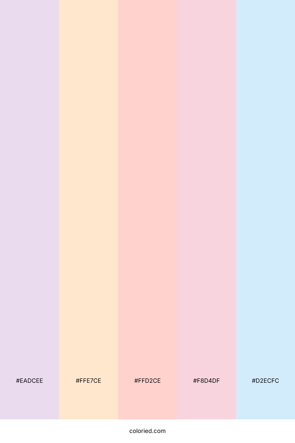 Peachy Spring Mist Color Palette