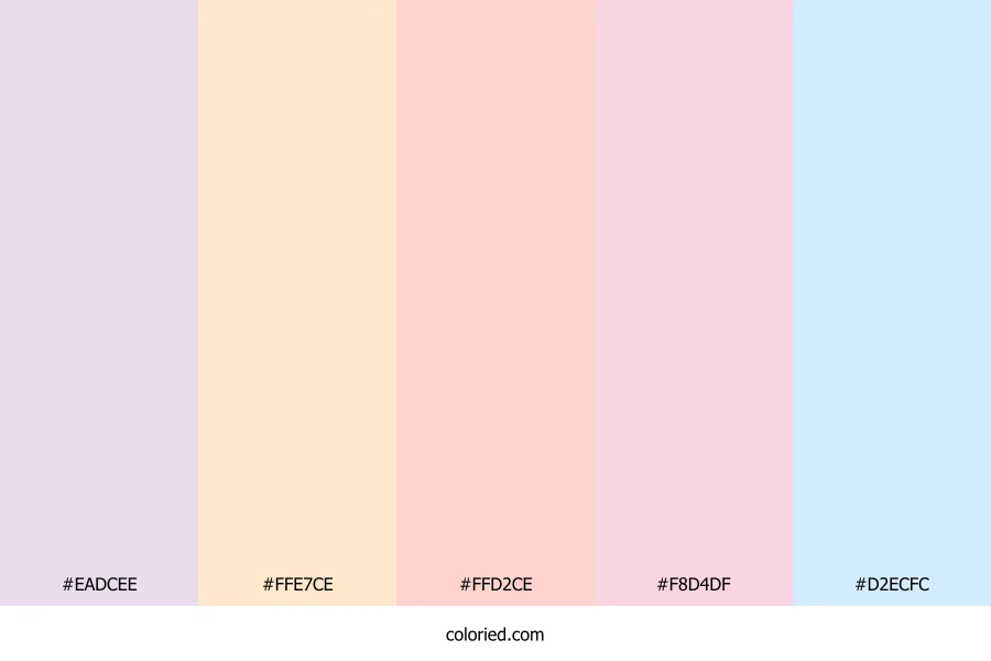 Peachy Spring Mist Color Palette