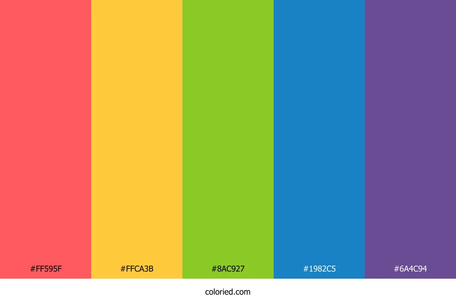 Peachy Sunset Bloom Color Palette