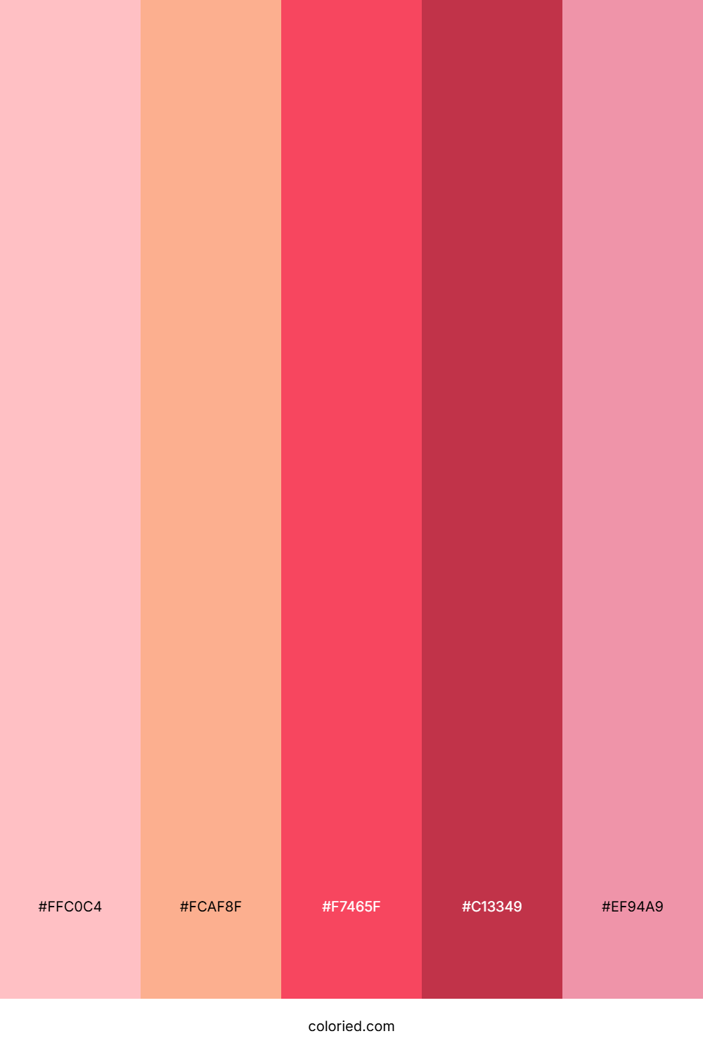 Peachy Sunset Love Color Palette
