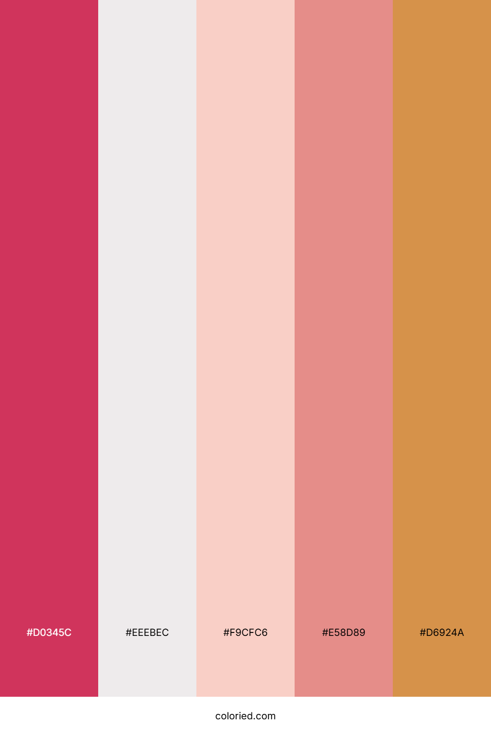 Peachy Twilight Flame Color Palette