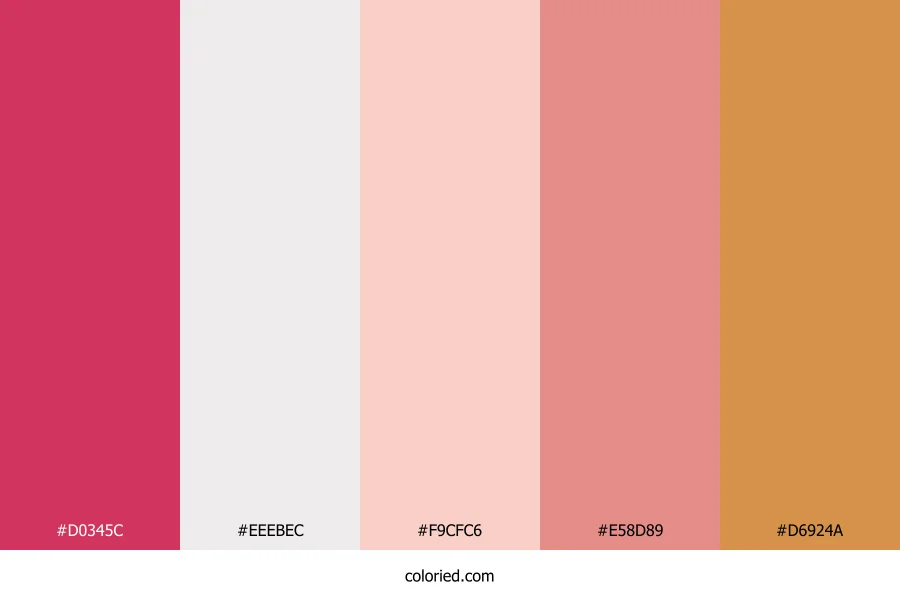 Peachy Twilight Flame Color Palette