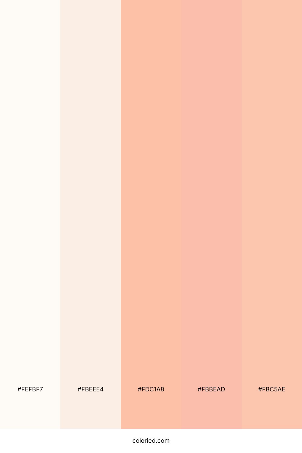 Peachy Vanilla Glow Color Palette