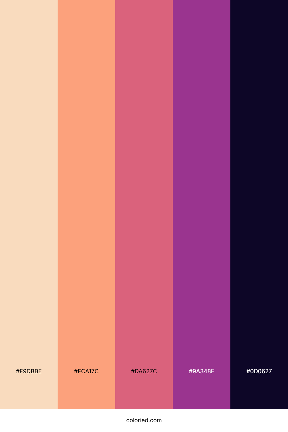 Peachy Violet Glow Color Palette
