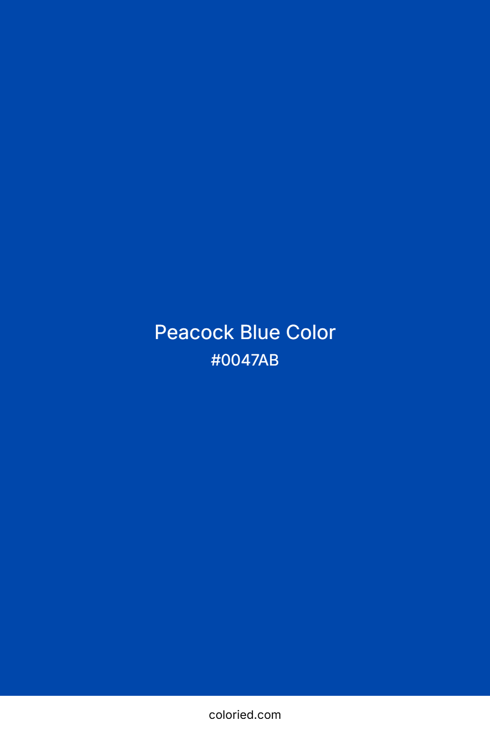 Peacock Blue Color
