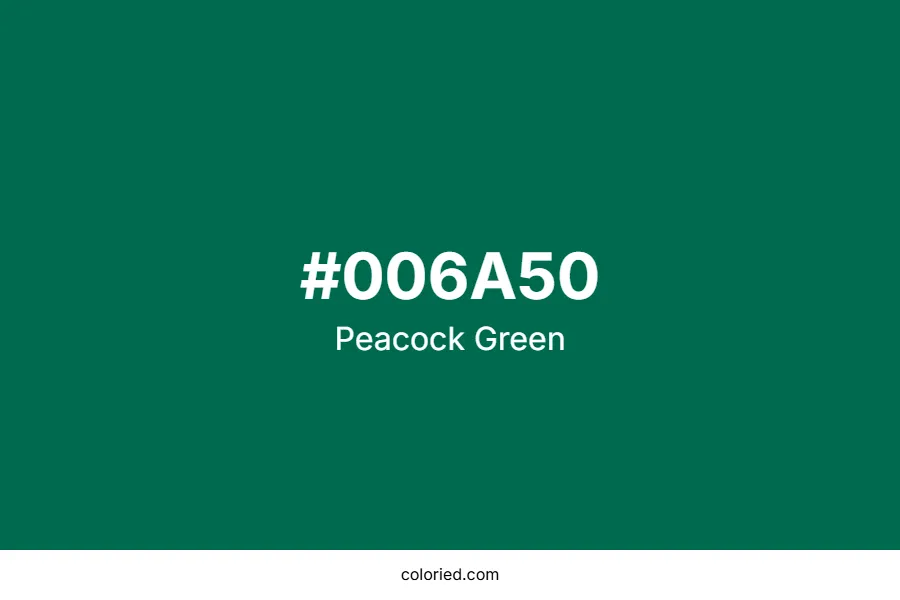 Peacock Green Color Hex Code