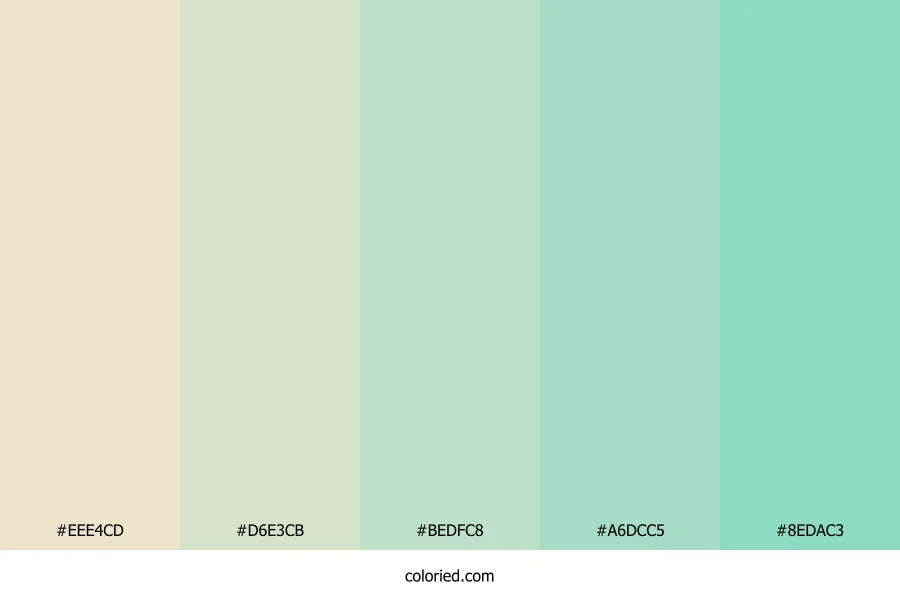 Pearl and Mint Color Palette