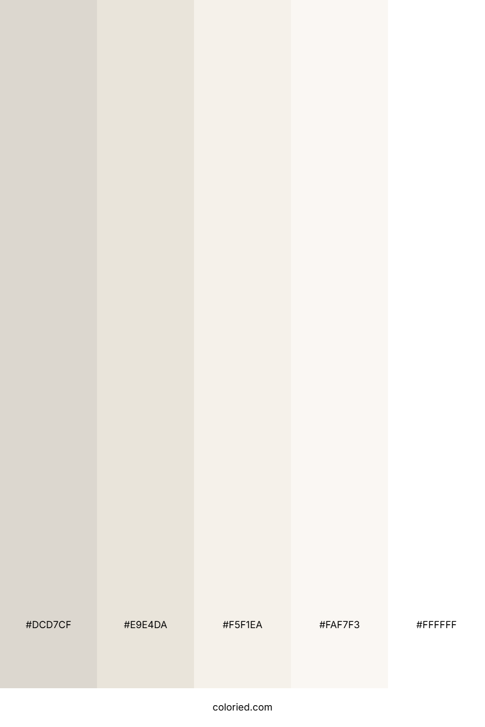 Pearl White Color Palette