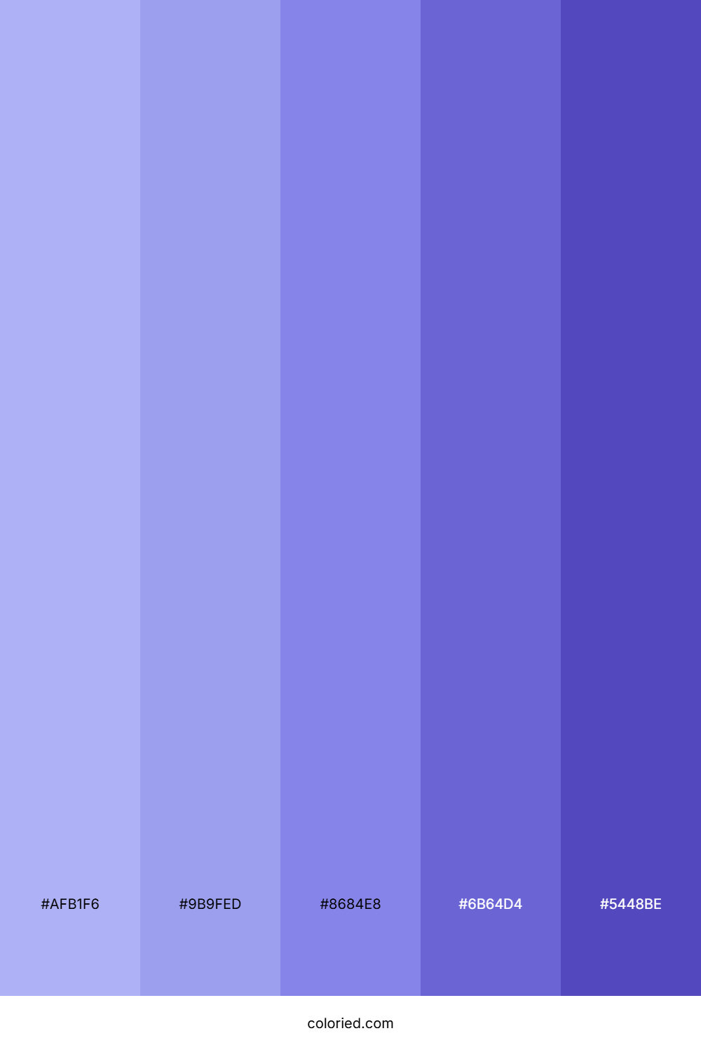 Periwinkle and Lilac Color Palette