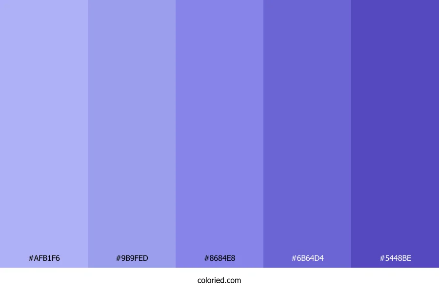 Periwinkle and Lilac Color Palette