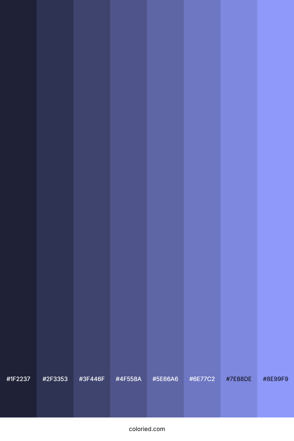 Periwinkle Blue Color Shades