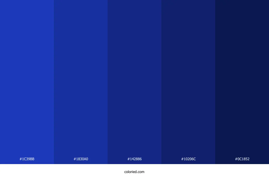 Persian Blue Color Palette