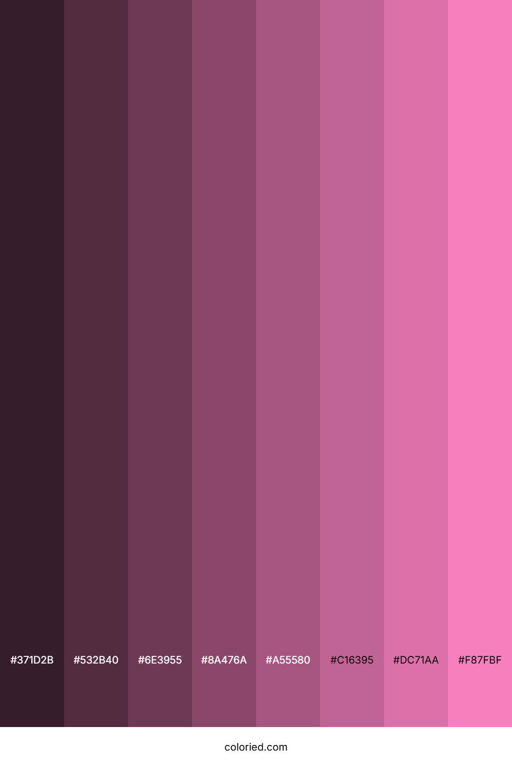 Persian Pink Color Shades