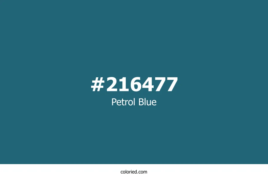 Petrol Blue Color