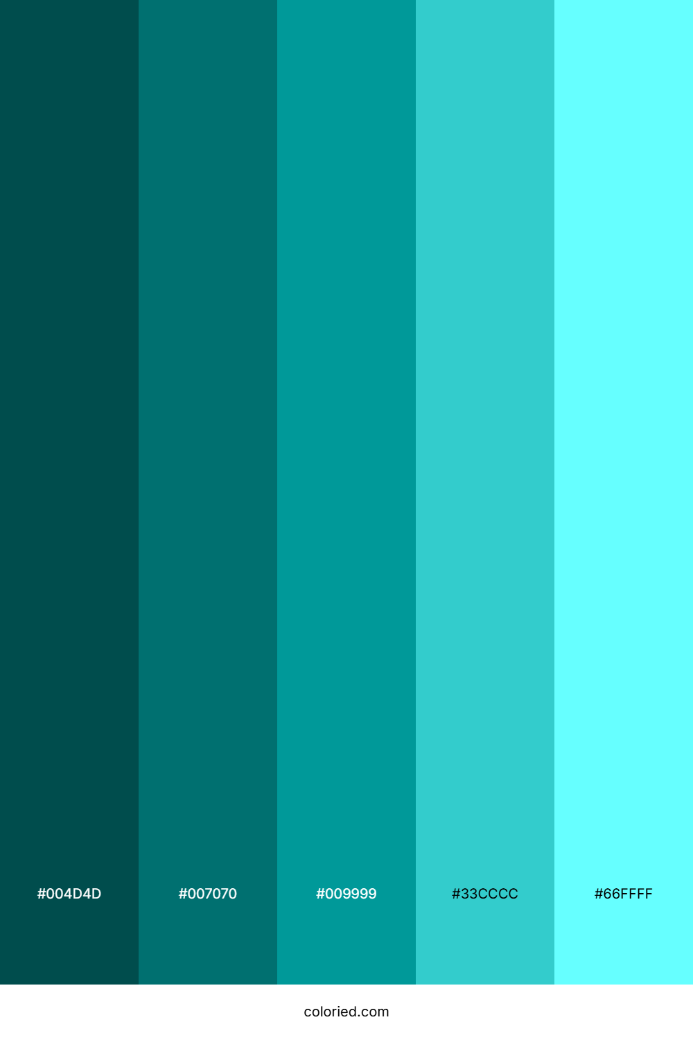 Petrol Color Palette