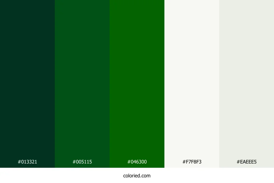 Pine and Ivory Color Palette