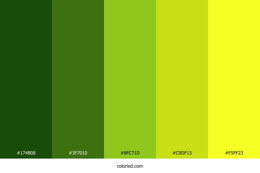 Pine and Lemon Color Palette
