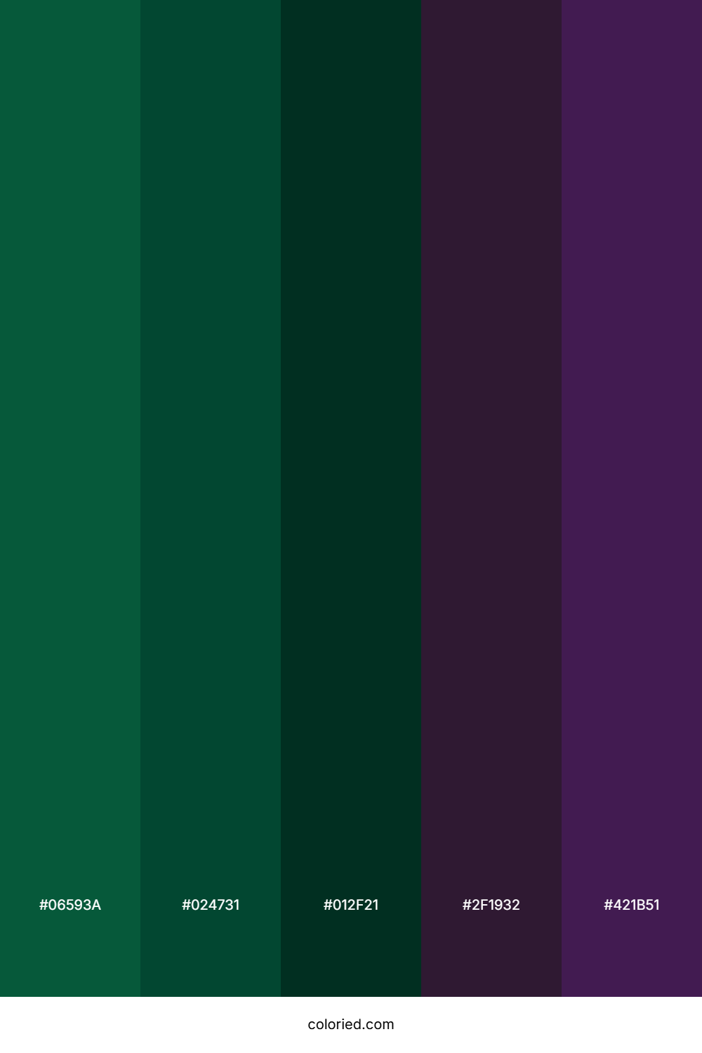 Pine and Plum Color Palette