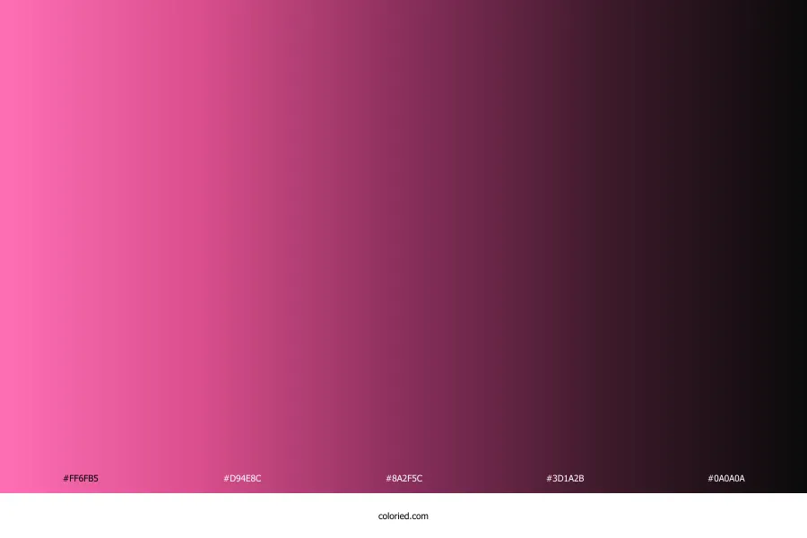 Pink and Black Gradient
