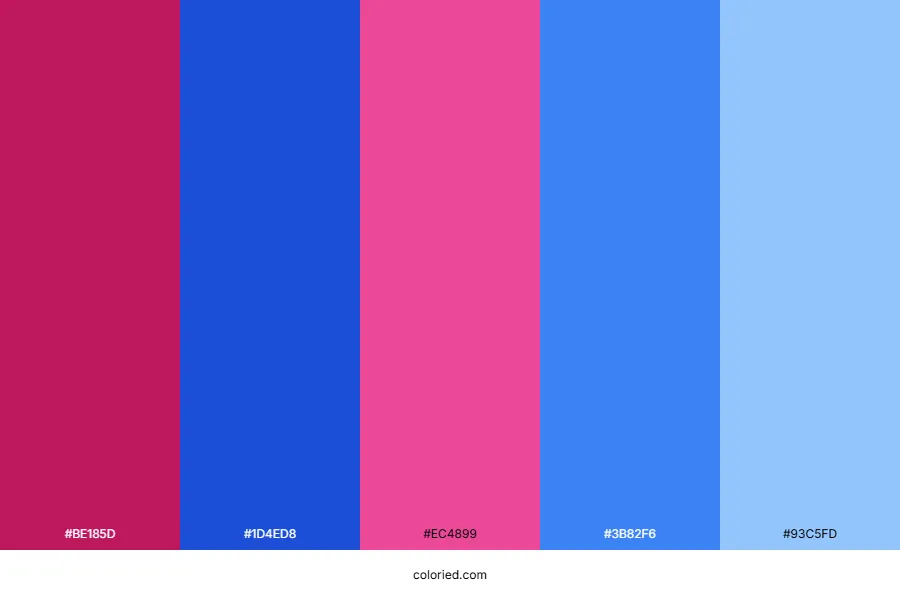 Pink and Blue Color Palette