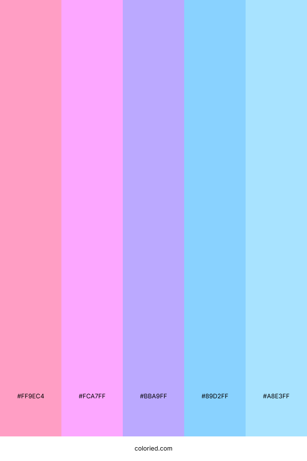 Pink and Blue Gradients Color Palette