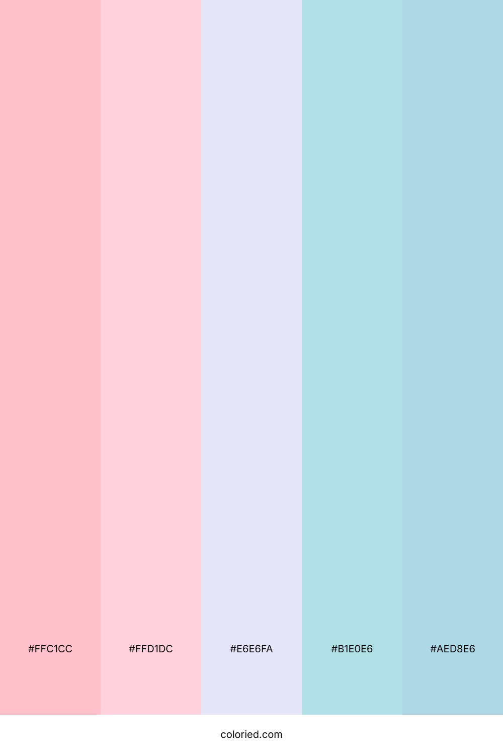Pink and Blue Pastel Color Palette