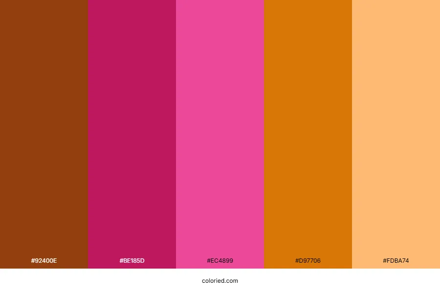 Pink and Brown Color Palette