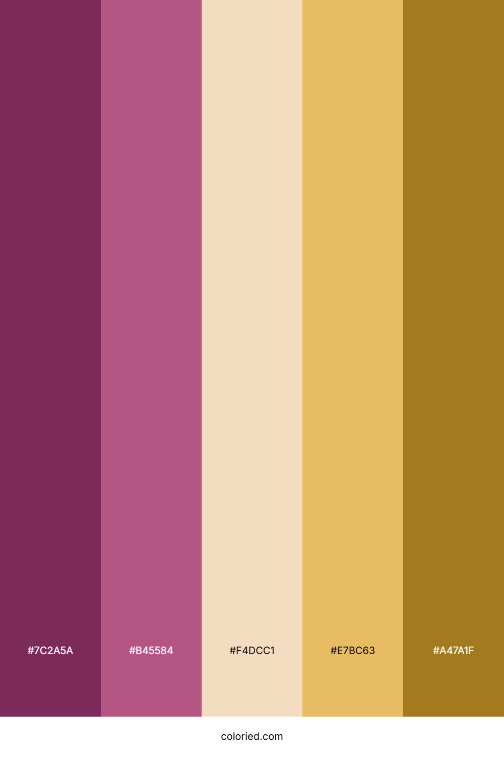 Pink and Gold Color Palette