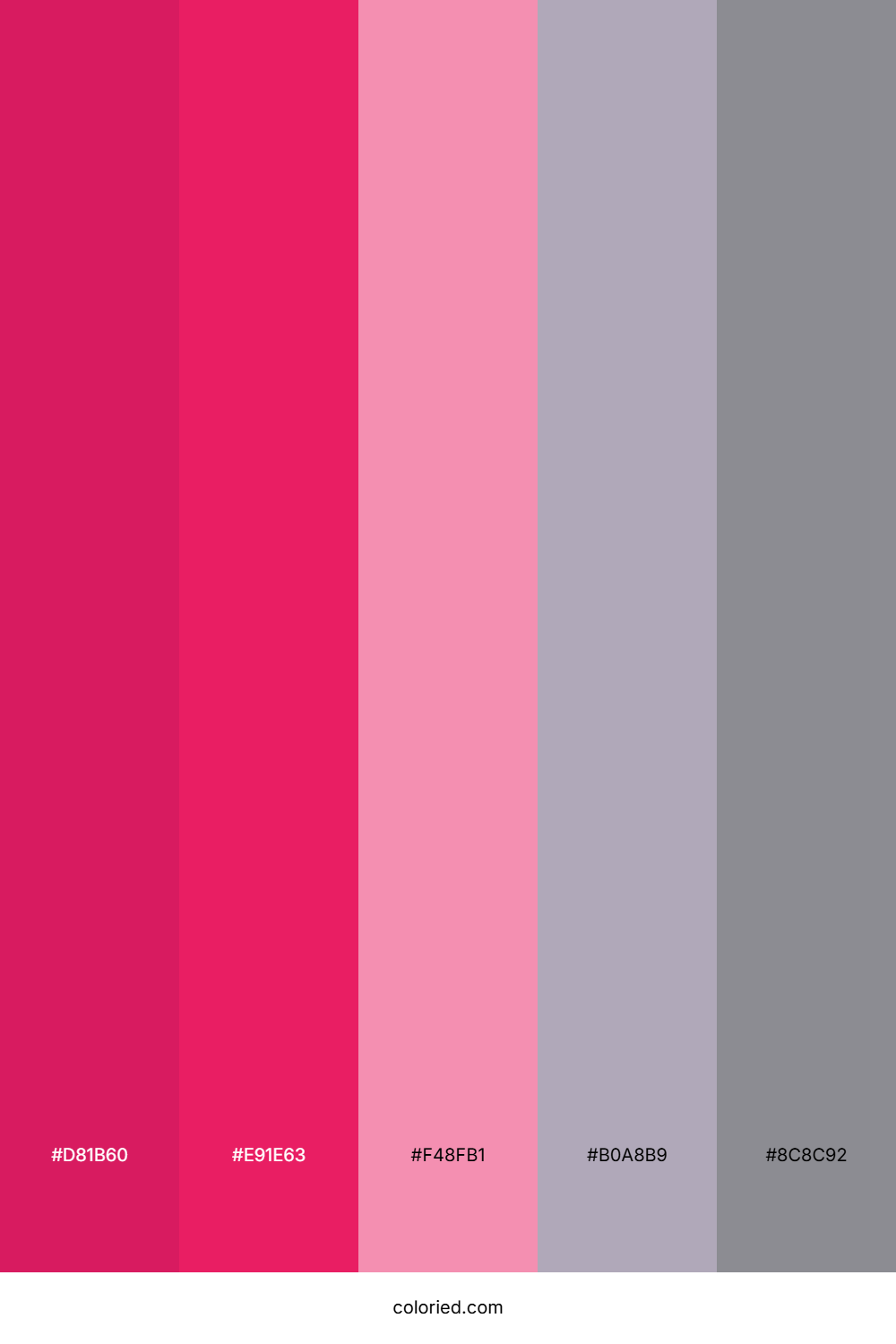 Pink and Gray Change Color Palette