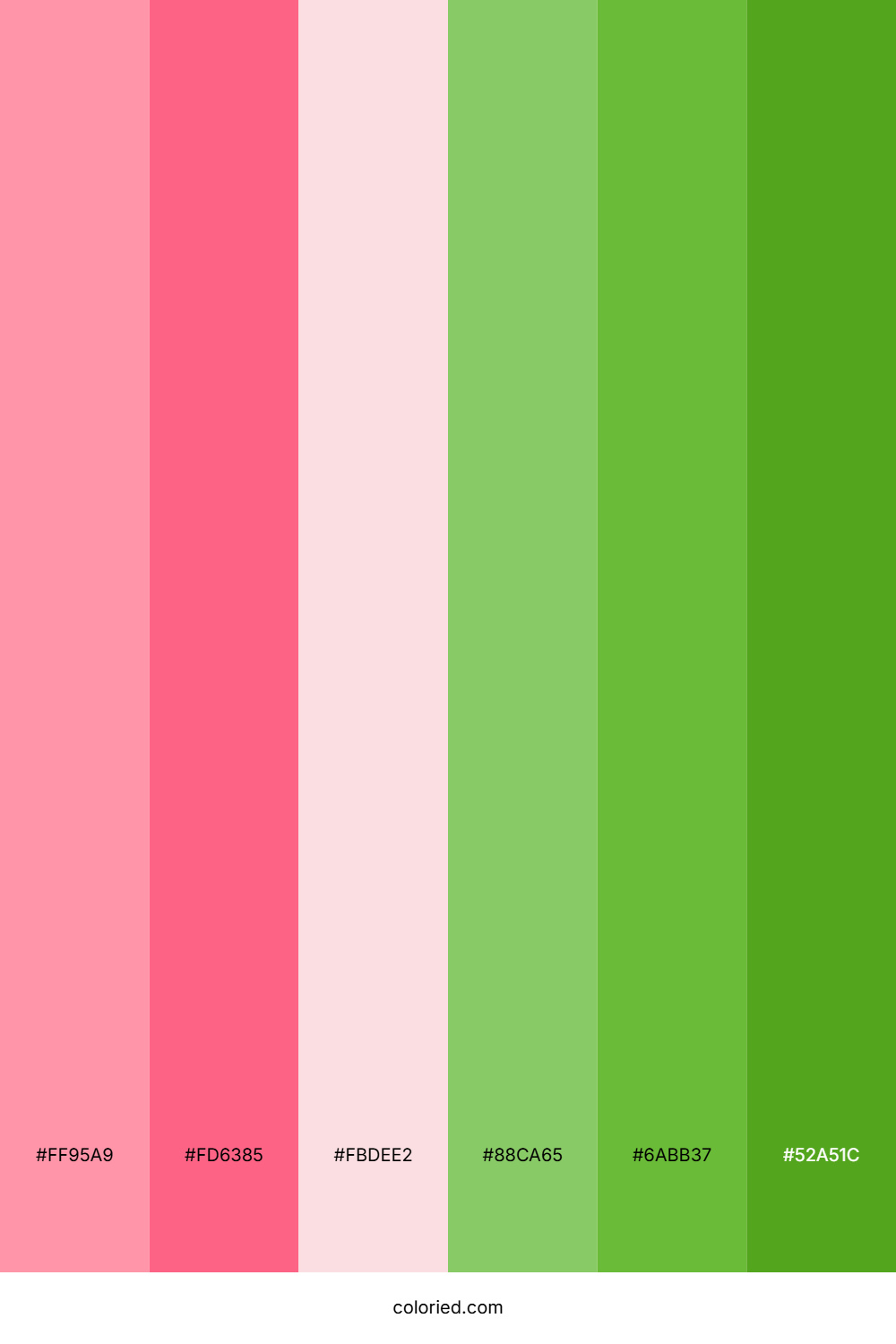 Pink and Green Color Palette