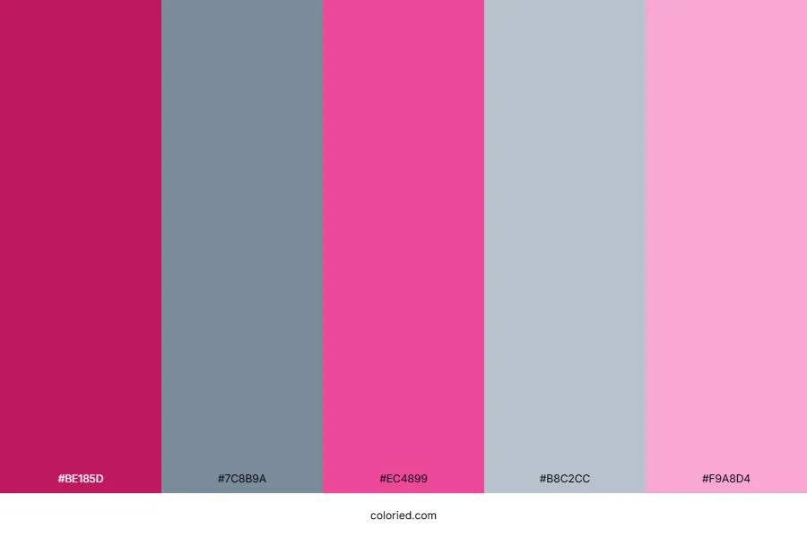 Pink and Grey Color Palette
