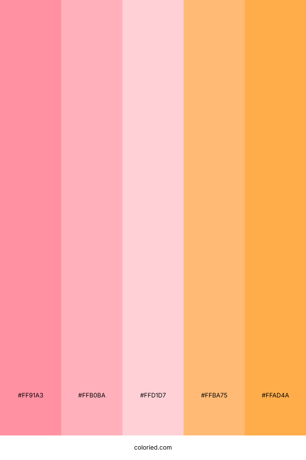 Pink and Orange Color Palette