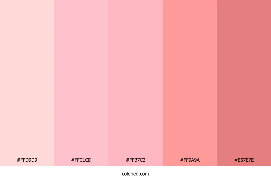 Pink and Peach Color Palette