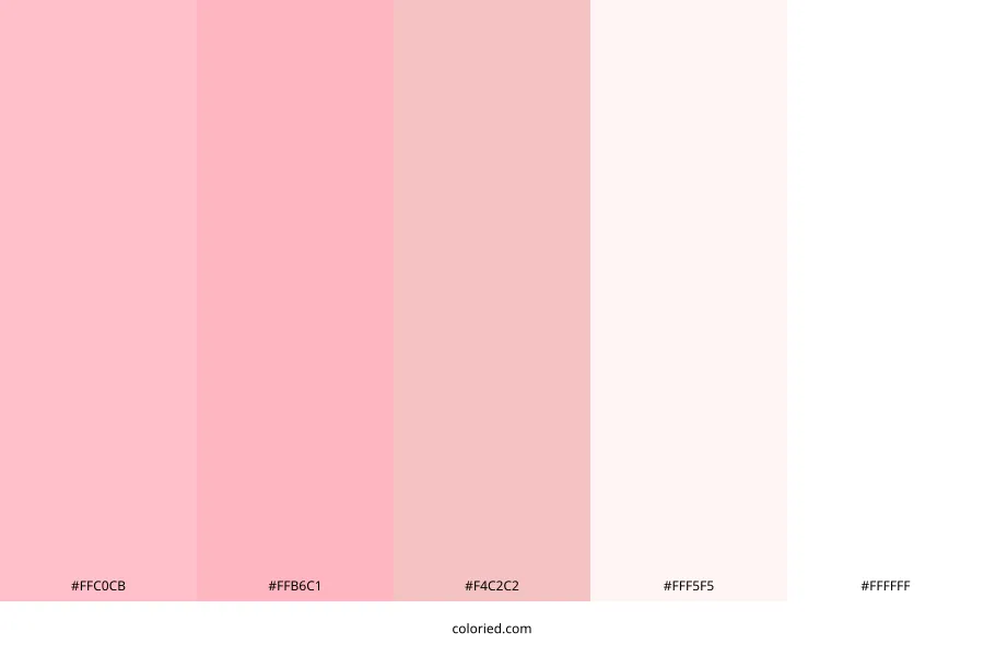 Pink and White Color Palette