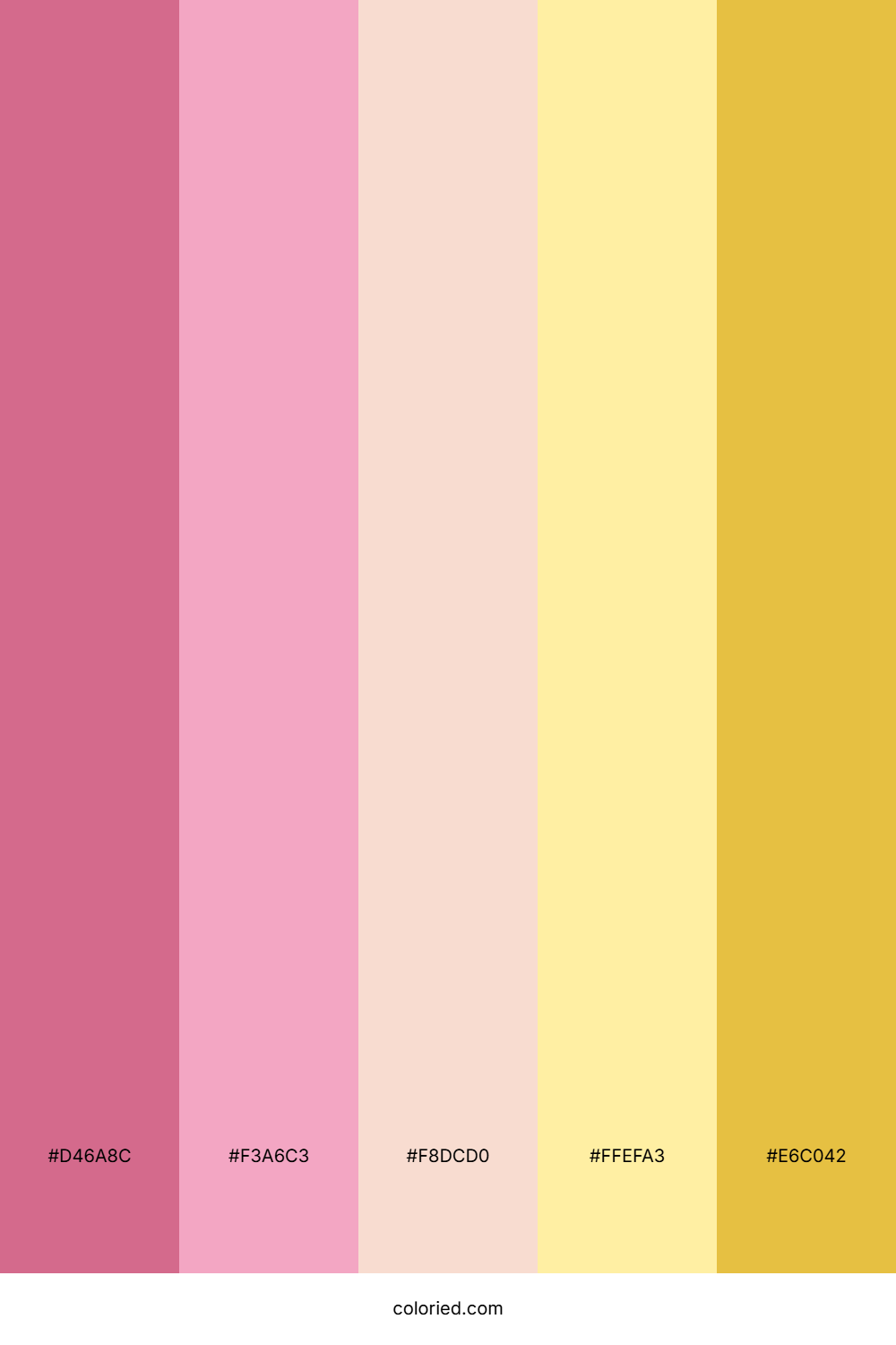 Pink and Yellow Color Palette
