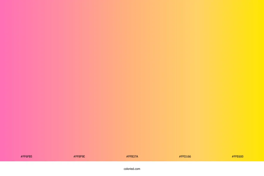 Pink and Yellow Gradient