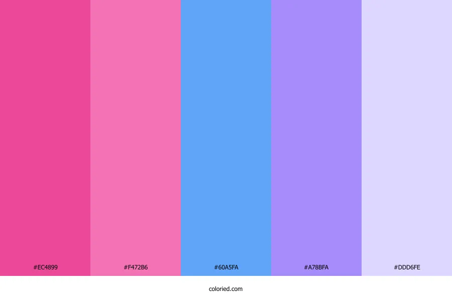 Pink Blue Purple Color Palette
