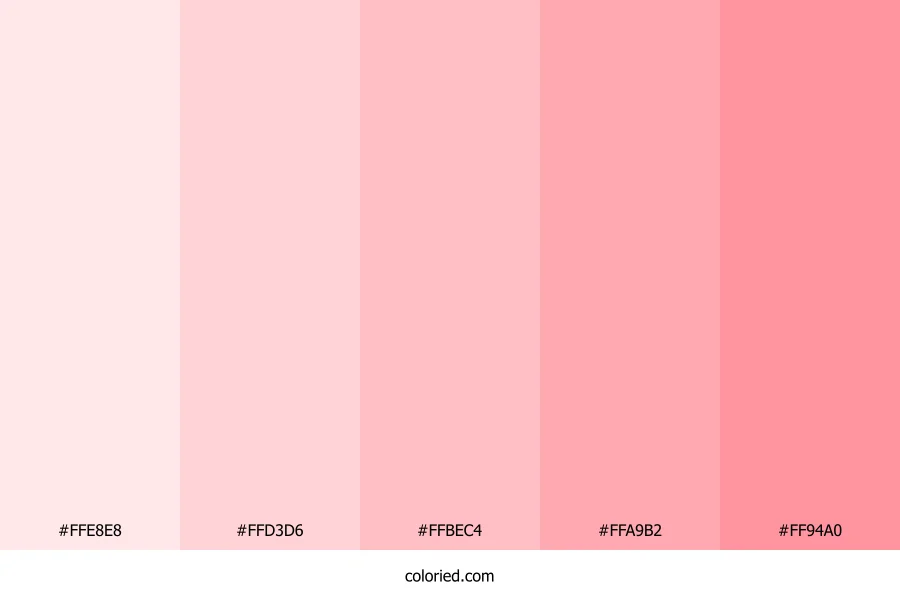 Pink Blush Color Palette