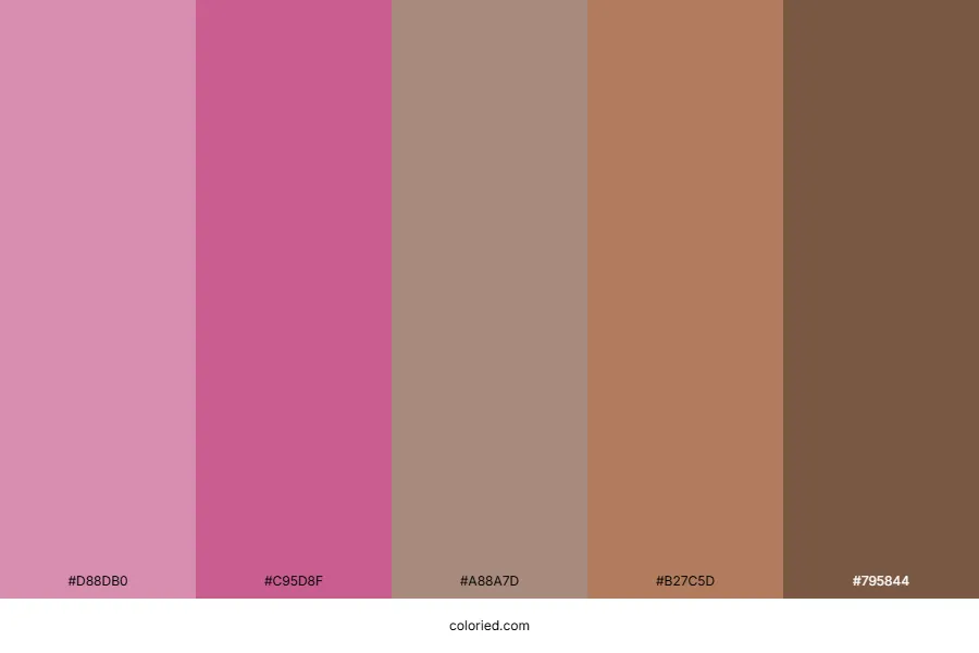 Pink Brown Color Palette