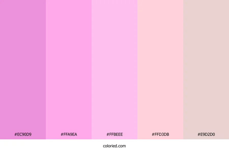 Pink Candy Floss Color Palette