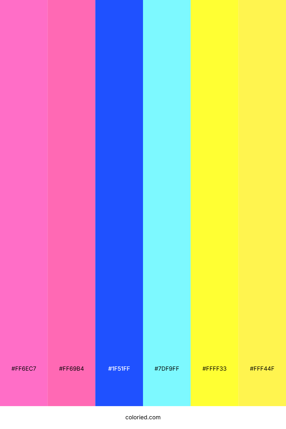 Pink Electric Sky Color Palette