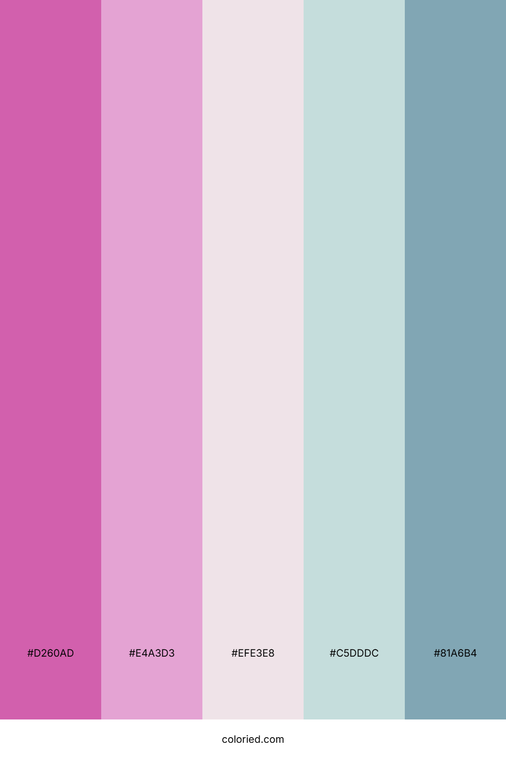 Pink Fog Harbor Color Palette