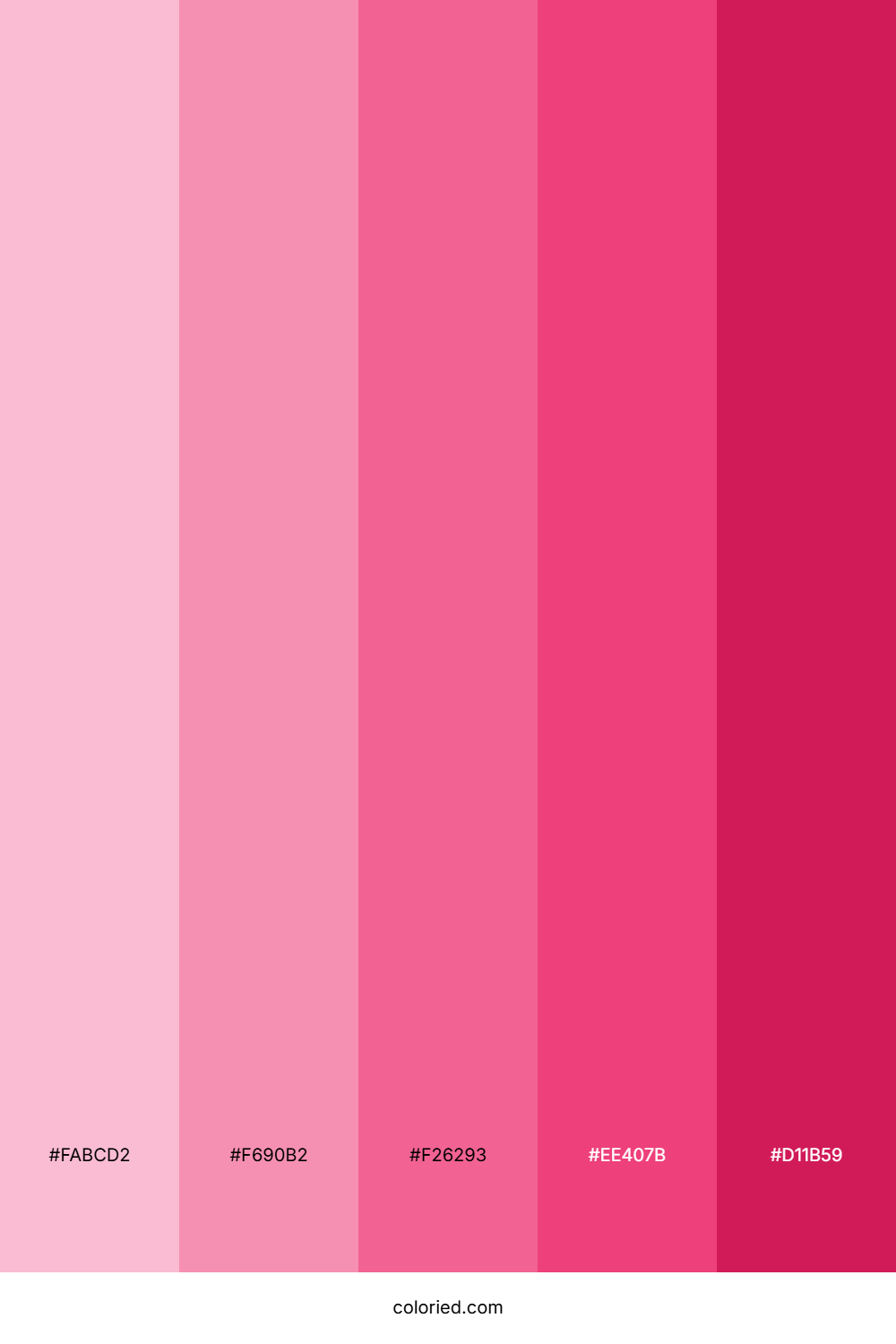 Pink Gradient Color Palette