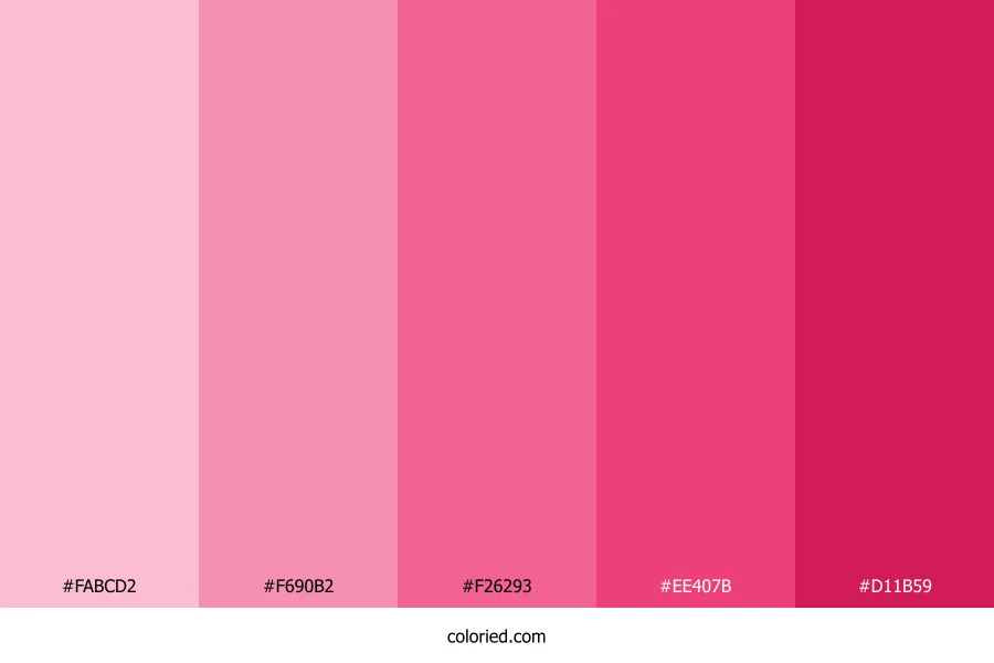 Pink Gradient Color Palette