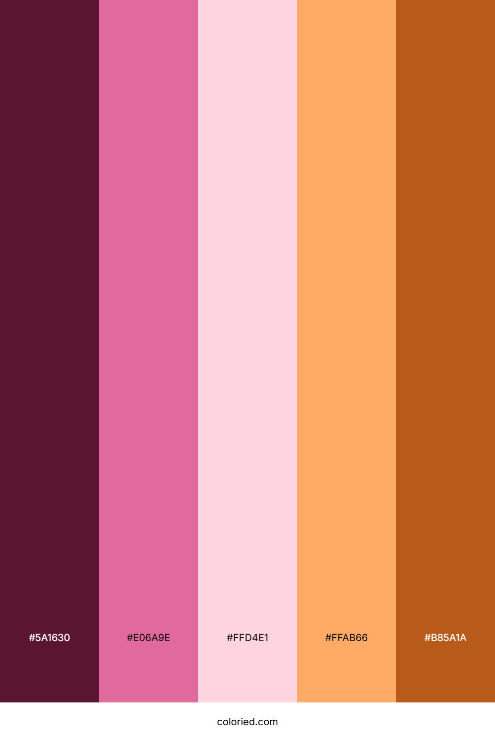 Pink Orange Gradient Color Palette