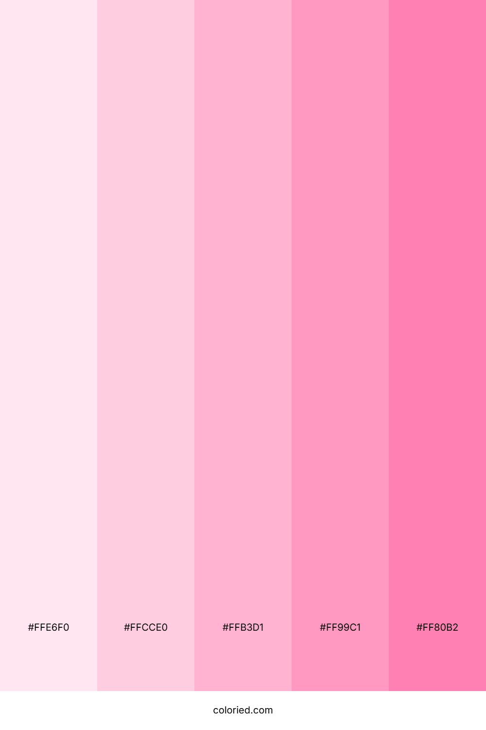 Pink Pastels Gradient Color Palette