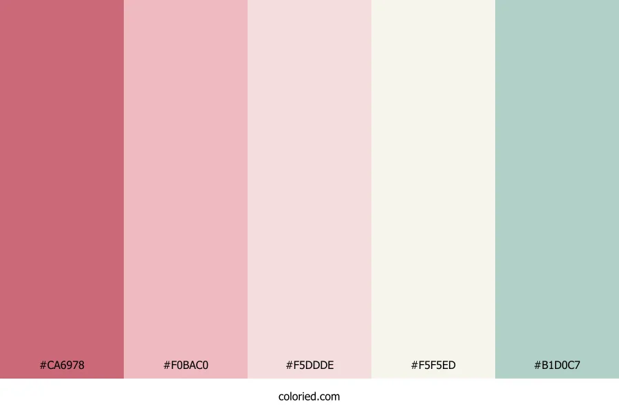 Pink Peach Mist Color Palette