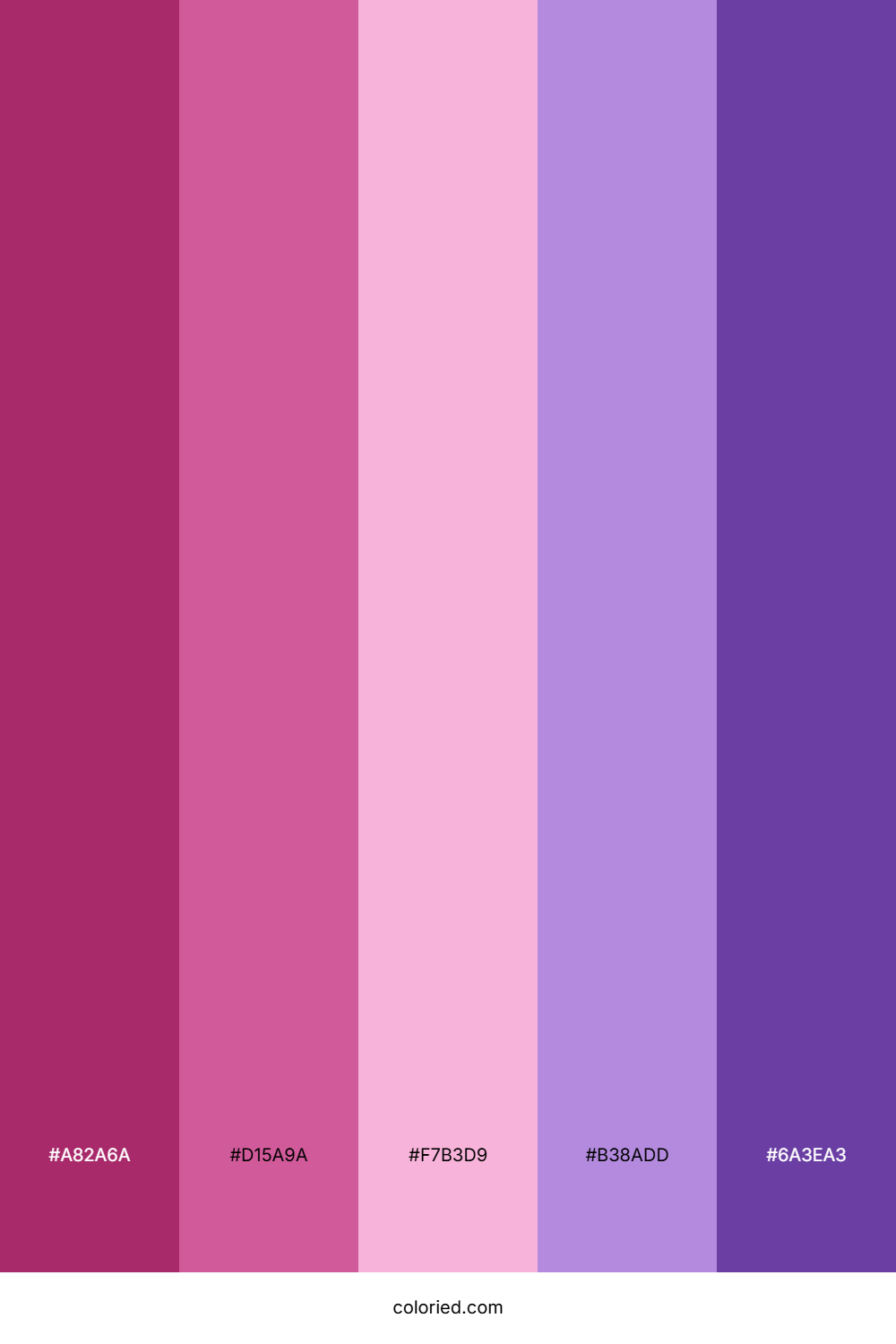 Pink to Purple Color Palette